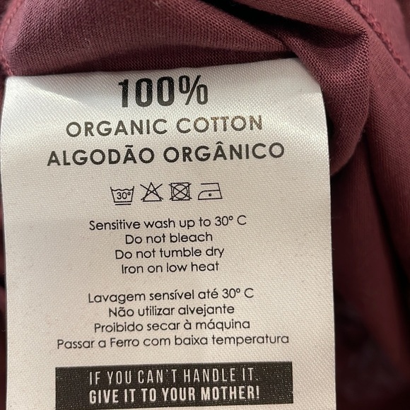 INIMIGO Organic Cotton Burgundy Tee Shirt—Great Style—New With Out Tags—2XL - Picture 7 of 7